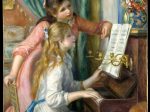 【ピアノを弾く二人の少女　Two Young Girls at the Piano】フランス印象派画家ピエール＝オーギュスト・ルノワール（Pierre-Auguste Renoir）