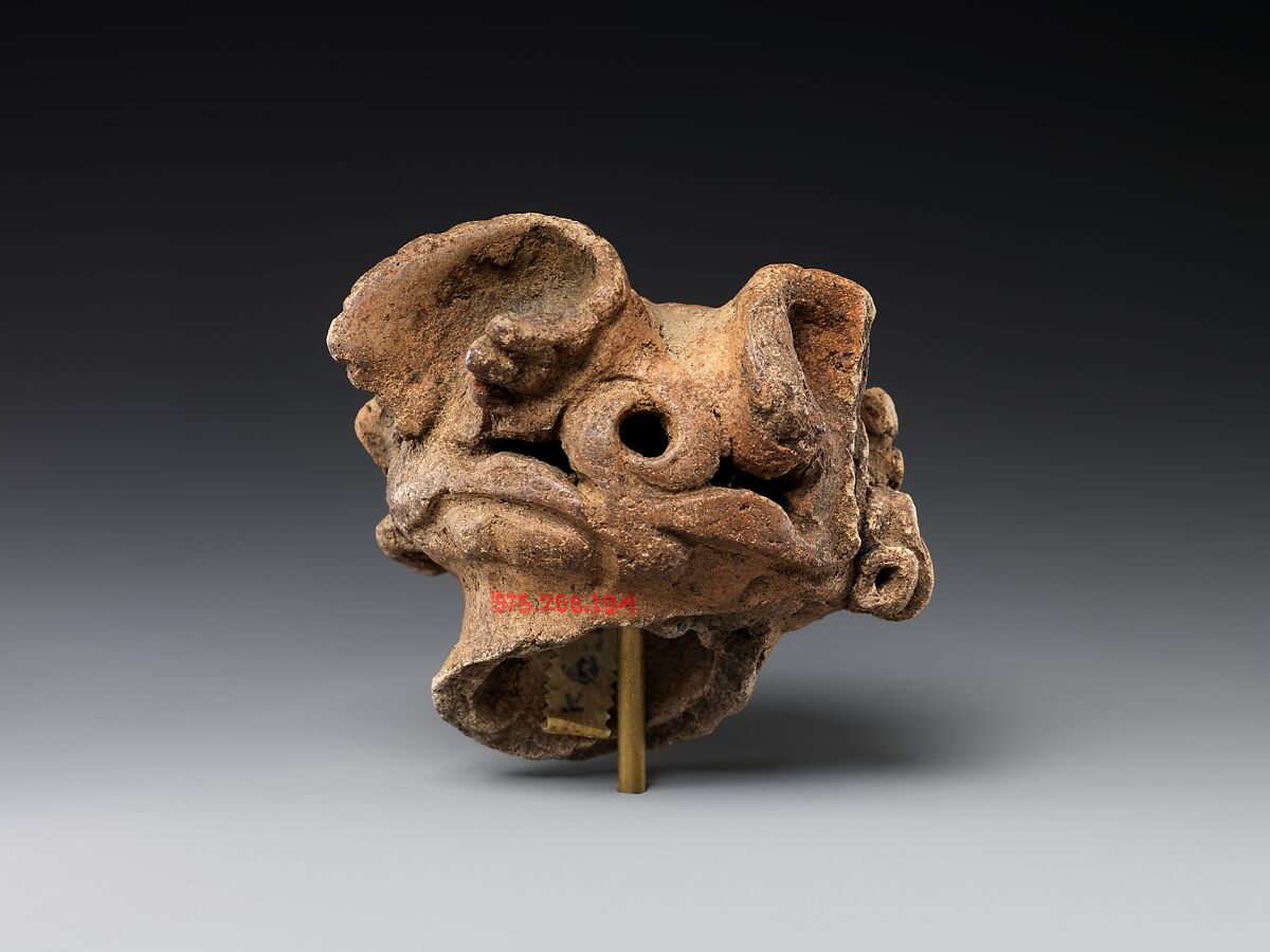 【土偶　Head of a Figure (Dogū)】縄文時代後期‐亀ヶ岡様式