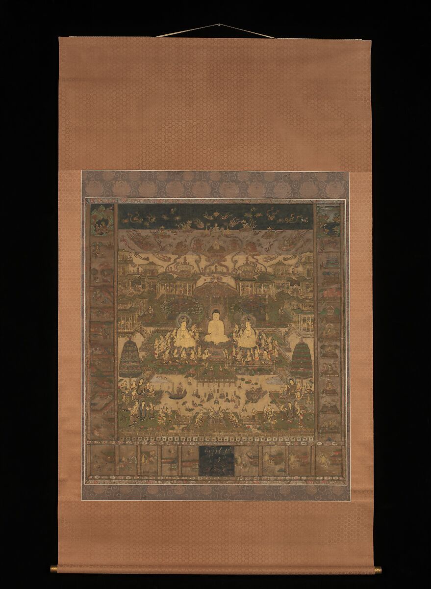 【當麻曼荼羅図　 Taima Mandala】南北朝時代