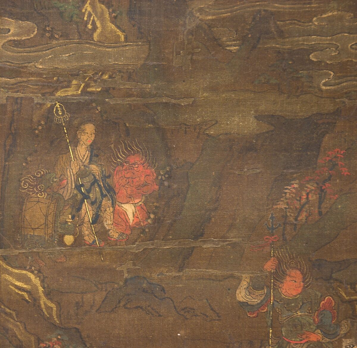 【熊野曼茶羅図　Mandala of Kumano Shrine】南北朝時代
