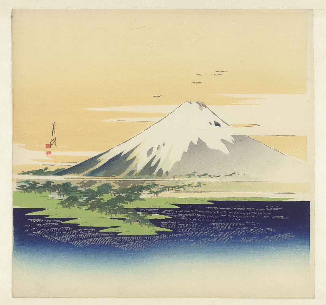 【富士山　Fuji】大正時代‐尾形月耕