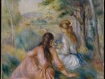 【牧草地　In the Meadow】フランス印象派画家ピエール＝オーギュスト・ルノワール（Pierre-Auguste Renoir）