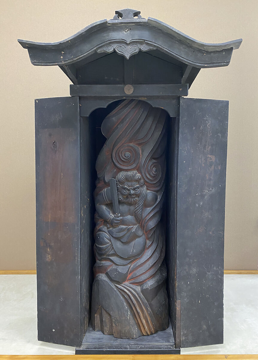 【厨子　Altar Cabinet (Zushi) for Fudō Myōō】江戸時代‐木喰
