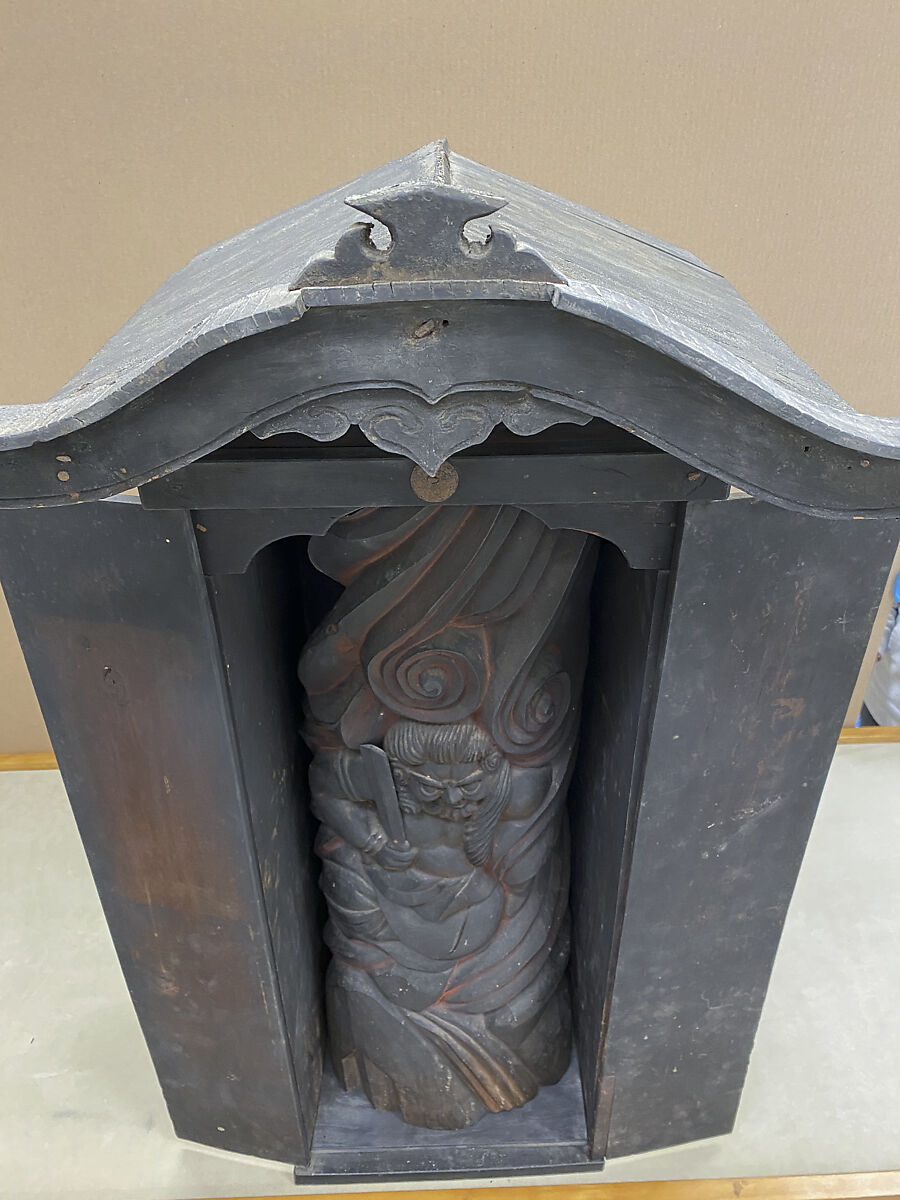 【厨子　Altar Cabinet (Zushi) for Fudō Myōō】江戸時代‐木喰