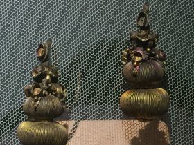 金鑲寶葫蘆耳墜-物色-明代女子の生活芸術展-四川博物院-成都市