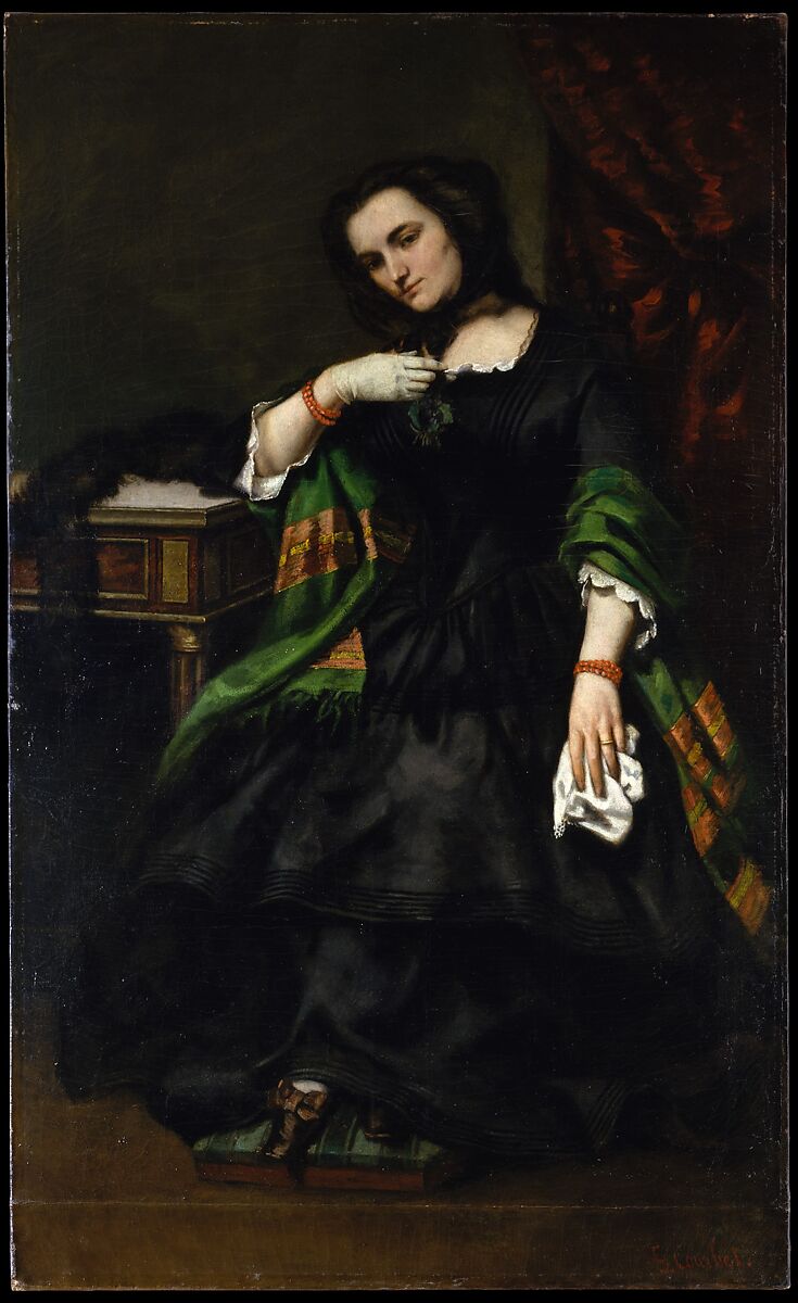【オーギュスト・クオック夫人（マチルド・デポルト）　Madame Auguste Cuoq (Mathilde Desportes）】フランス‐リアリズム画家‐ギュスターヴ・クールベ（Gustave Courbet）