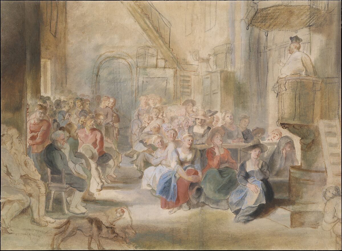 【村の教会での説教　A Sermon in a Village Church】フランドル画家ピーター・パウル・ルーベンス（Peter Paul Rubens）