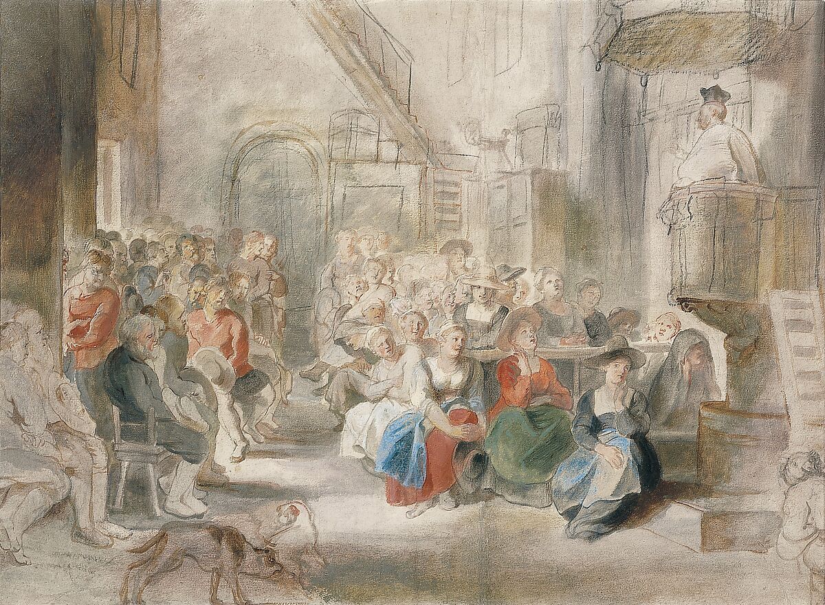 【村の教会での説教　A Sermon in a Village Church】フランドル画家ピーター・パウル・ルーベンス（Peter Paul Rubens）