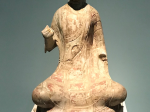 貼金彩絵石雕佛坐像-北齊-隋-青州印像-特別展【映世菩提】-成都博物館