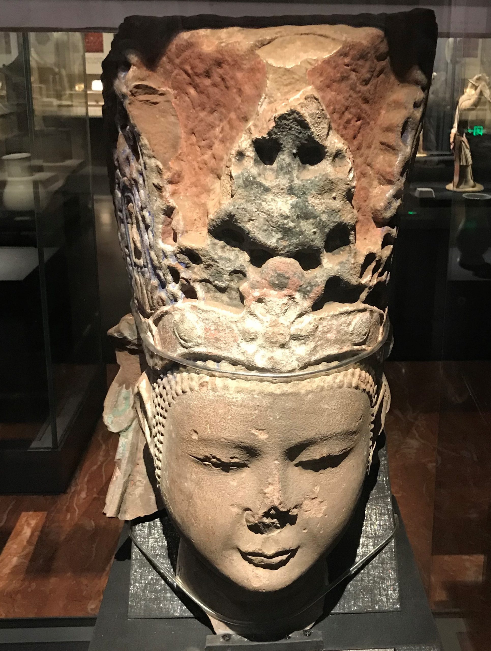 菩薩頭石像-隋唐五代宋元時代-常設展F３-成都博物館