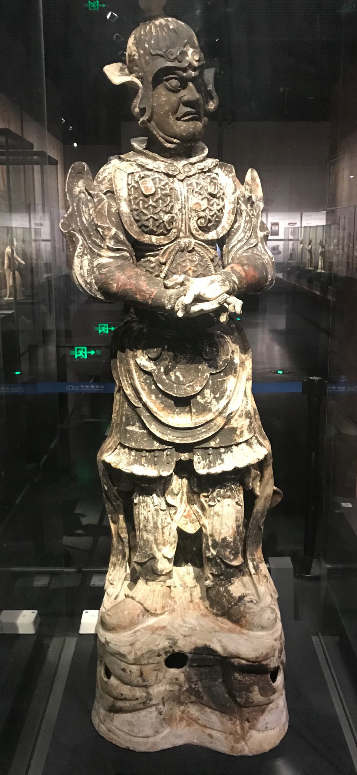 彩絵陶武士俑-隋唐五代宋元時代-常設展F３-成都博物館