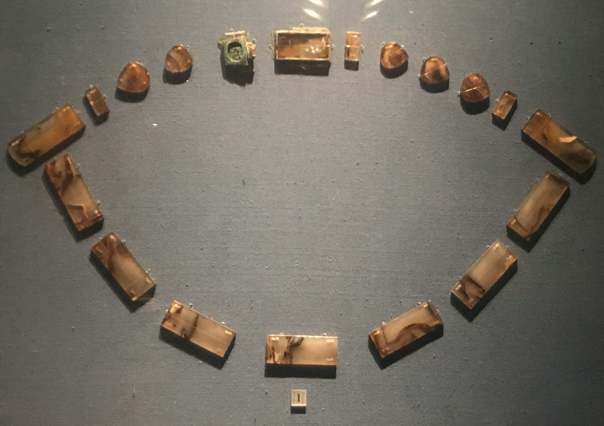 瑪瑙帶銙-明清時代-常設展F３-成都博物館