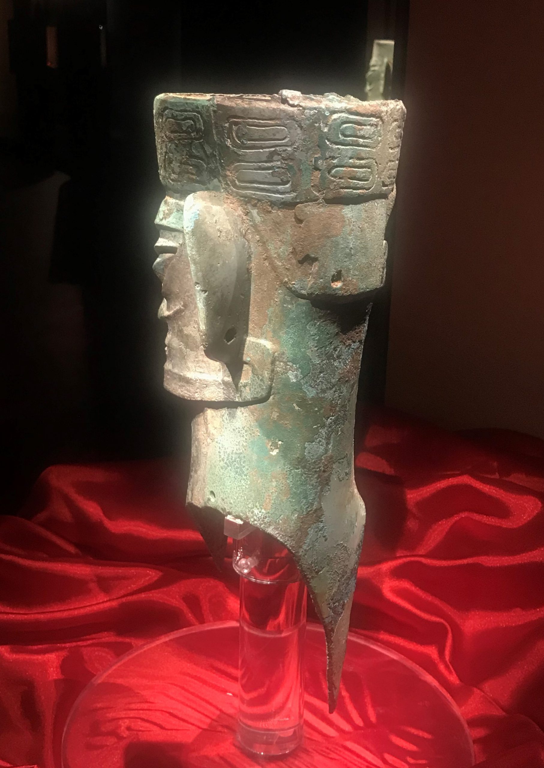 青銅人頭像9-青銅器館-三星堆博物館-広漢市-徳陽市-四川省
