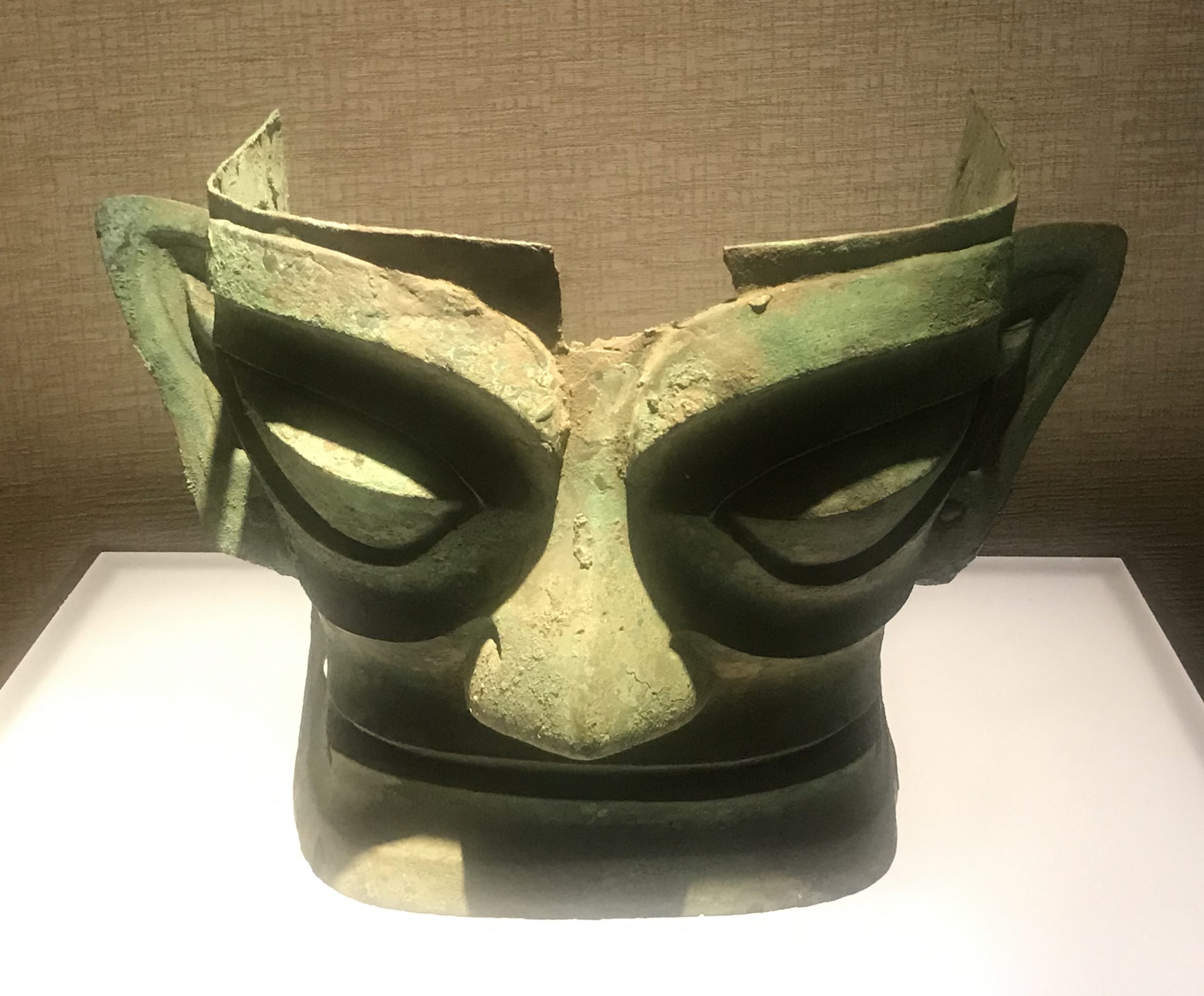  青銅人面具１-青銅器館-三星堆博物館-広漢市-徳陽市-四川省