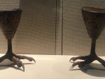 銀扣彩絵鷹爪足漆杯-彜族漆器-四川民族文物館-四川博物館-成都