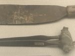鉄柴刀-羊毛鉄ハサミ-彜族工具-四川民族文物館-四川博物館-成都