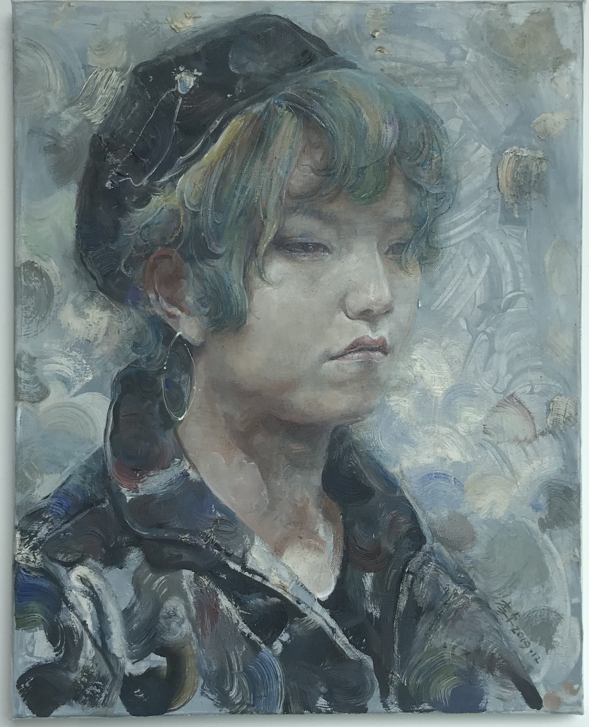 出展画家:李卓-【2020域上和美-夏の招待展】-シーシュポスの岩-成都