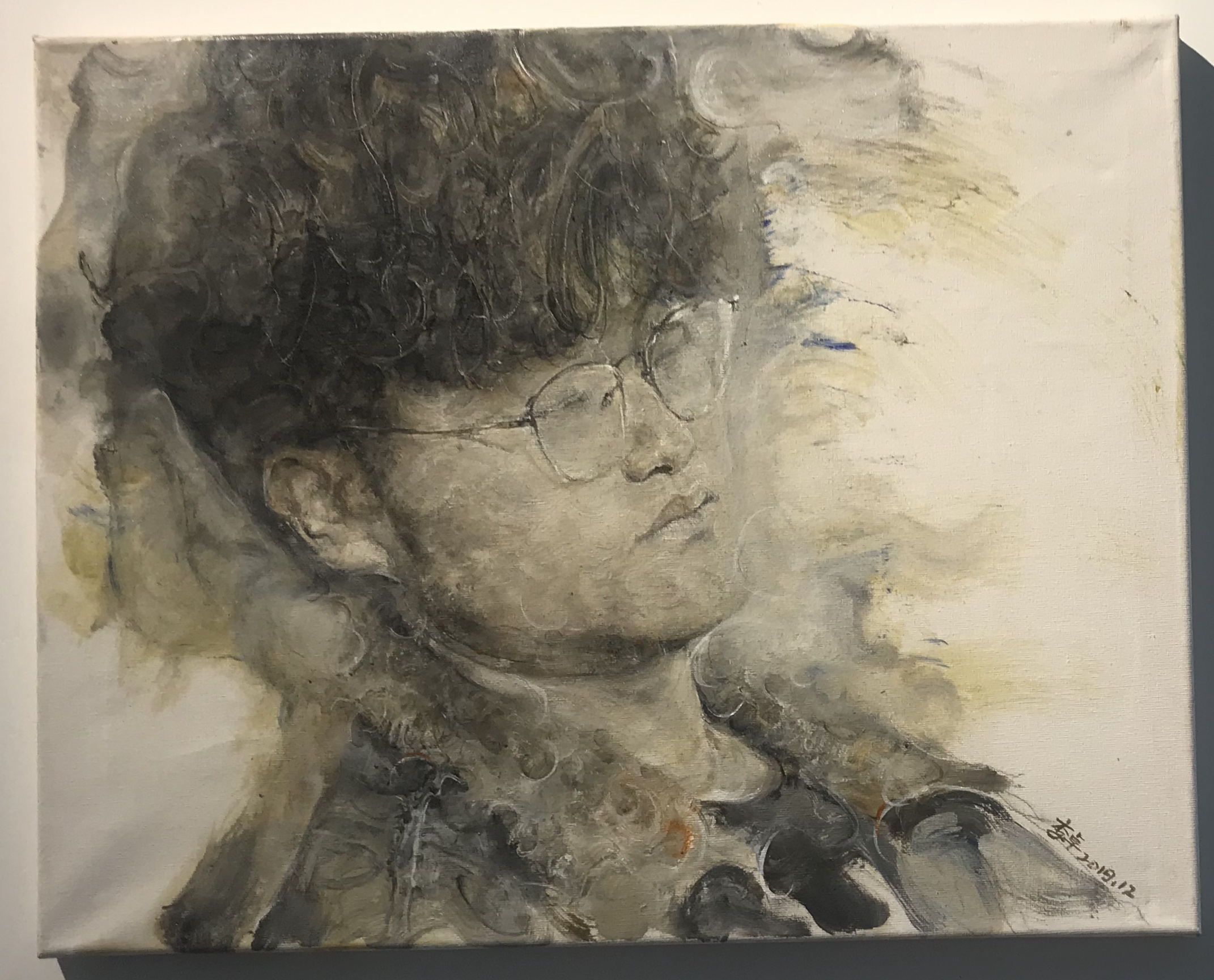 出展画家:李卓-【2020域上和美-夏の招待展】-シーシュポスの岩-成都