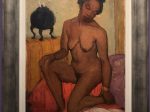 坐っている黒人裸婦-特別展【玉汝にする成功—潘玉良の芸術人生】成都博物館・安徽博物院