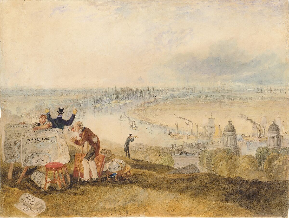 【グリニッジからのロンドンの眺め　View of London from Greenwich】イギリス‐ロマン主義画家‐ジョセフ・マロード・ウィリアム・ターナー（Joseph Mallord William Turner）