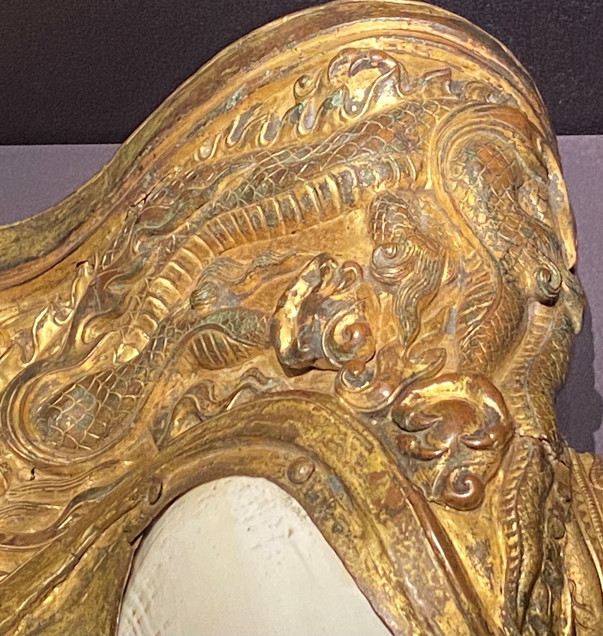 銅鎏金鑲翅法螺-特別展【七宝玲瓏-ヒマラヤからの芸術珍品】-金沙遺跡博物館-成都 
