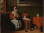 【糸紡ぎ女　The Lacemaker】オランダ‐バロック期‐ニコラース・マース（Nicolaes Maes）
