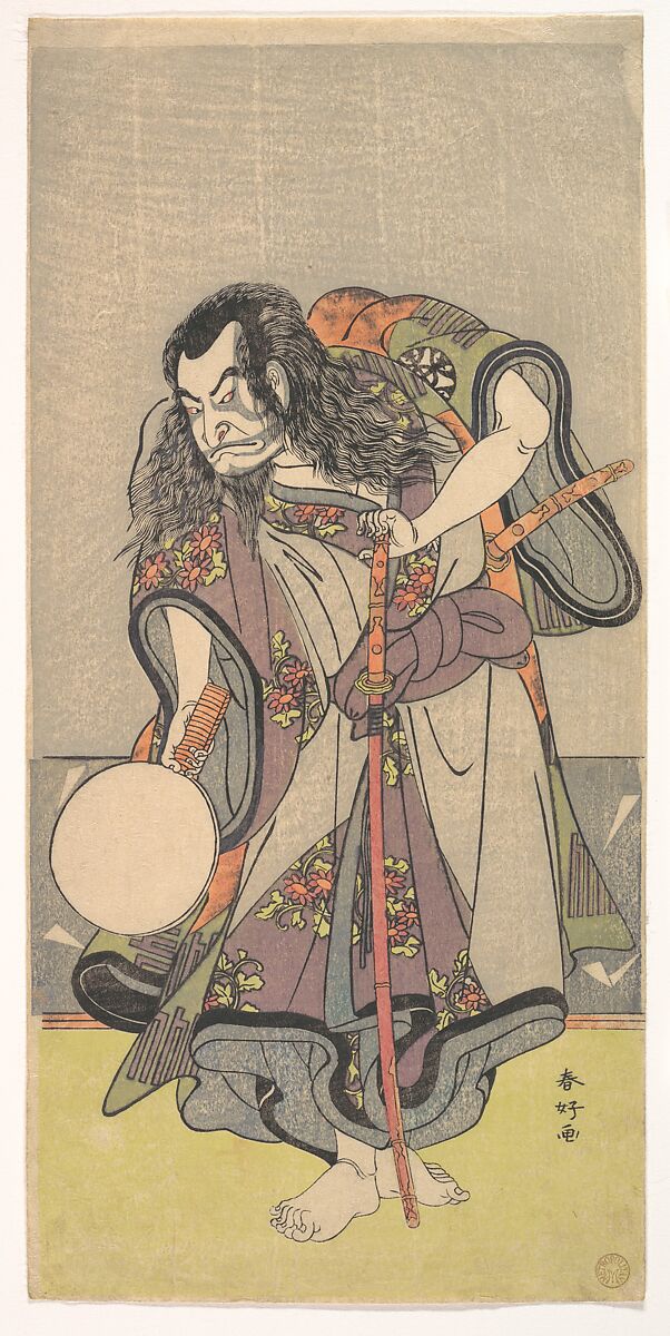 【二代目市川八百蔵の侍　The First Nakamura Nakazo as a Samurai】日本‐江戸時代‐勝川春章（Katsukawa Shunshō）