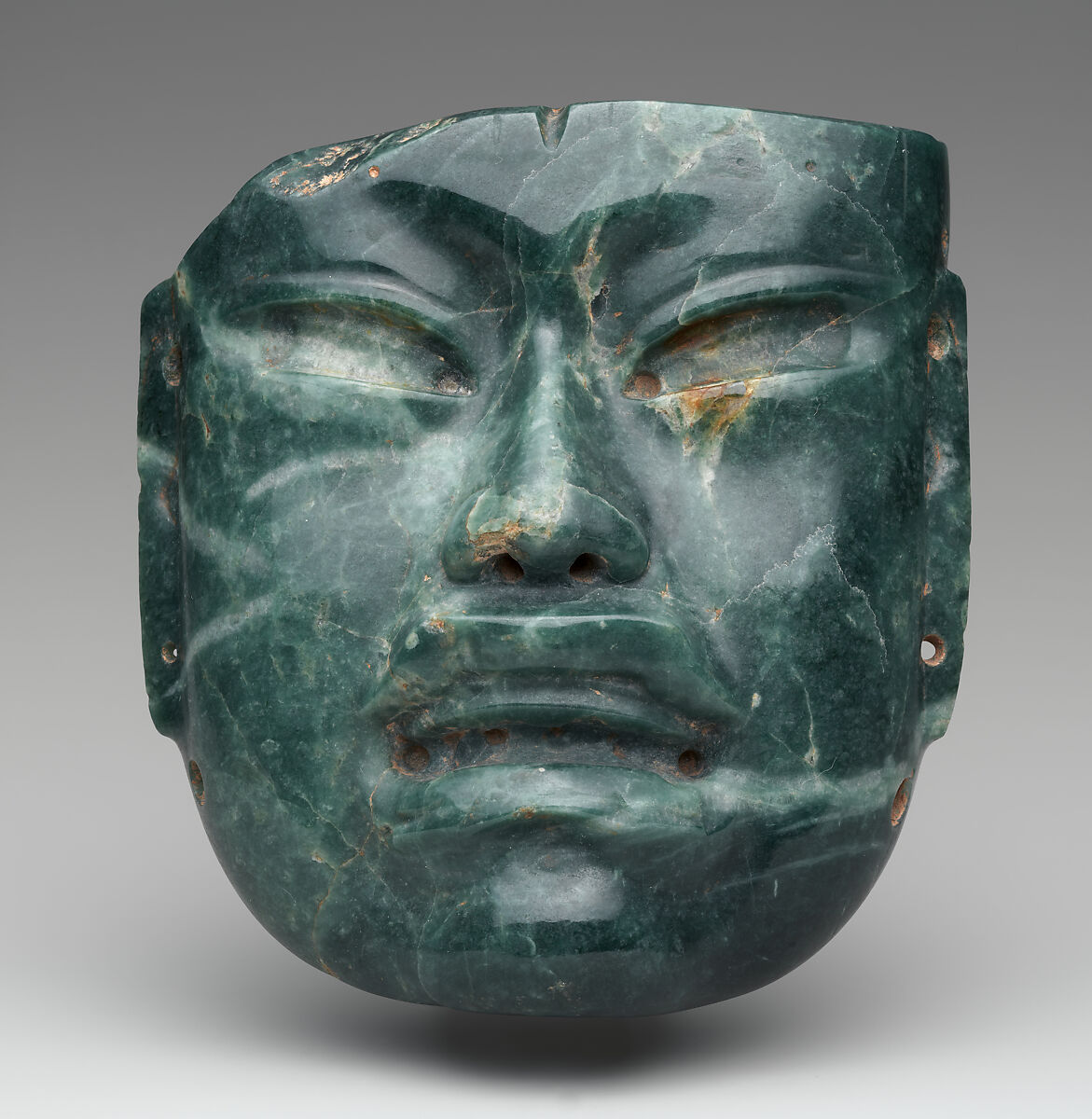 【マスク　Mask】メキシコ‐メソアメリカ‐メソアメリカ文明‐オルメカ文化‐翡翠