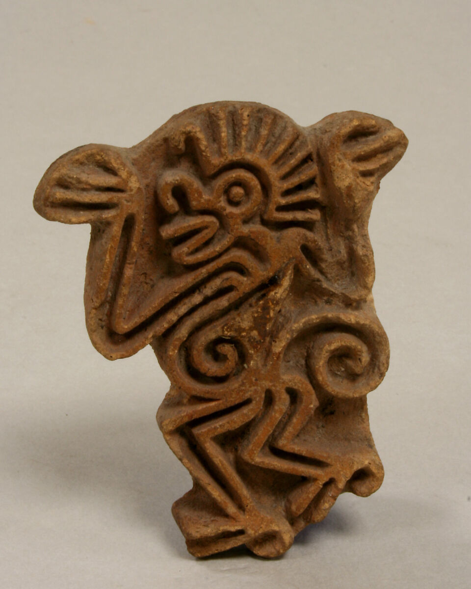 【サル陶印章　Stamp, Monkey】メキシコ‐アステカ文明