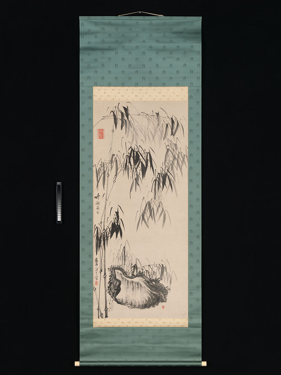 【竹窓雨日　Window onto Bamboo on a Rainy Day】日本‐江戸時代‐祇園南海