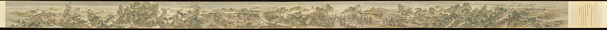 【康熙南巡図（巻三: 濟南至泰山）巻　The Kangxi Emperor's Southern Inspection Tour, Scroll Three: Ji'nan to Mount Tai】中国‐清時代‐王翬