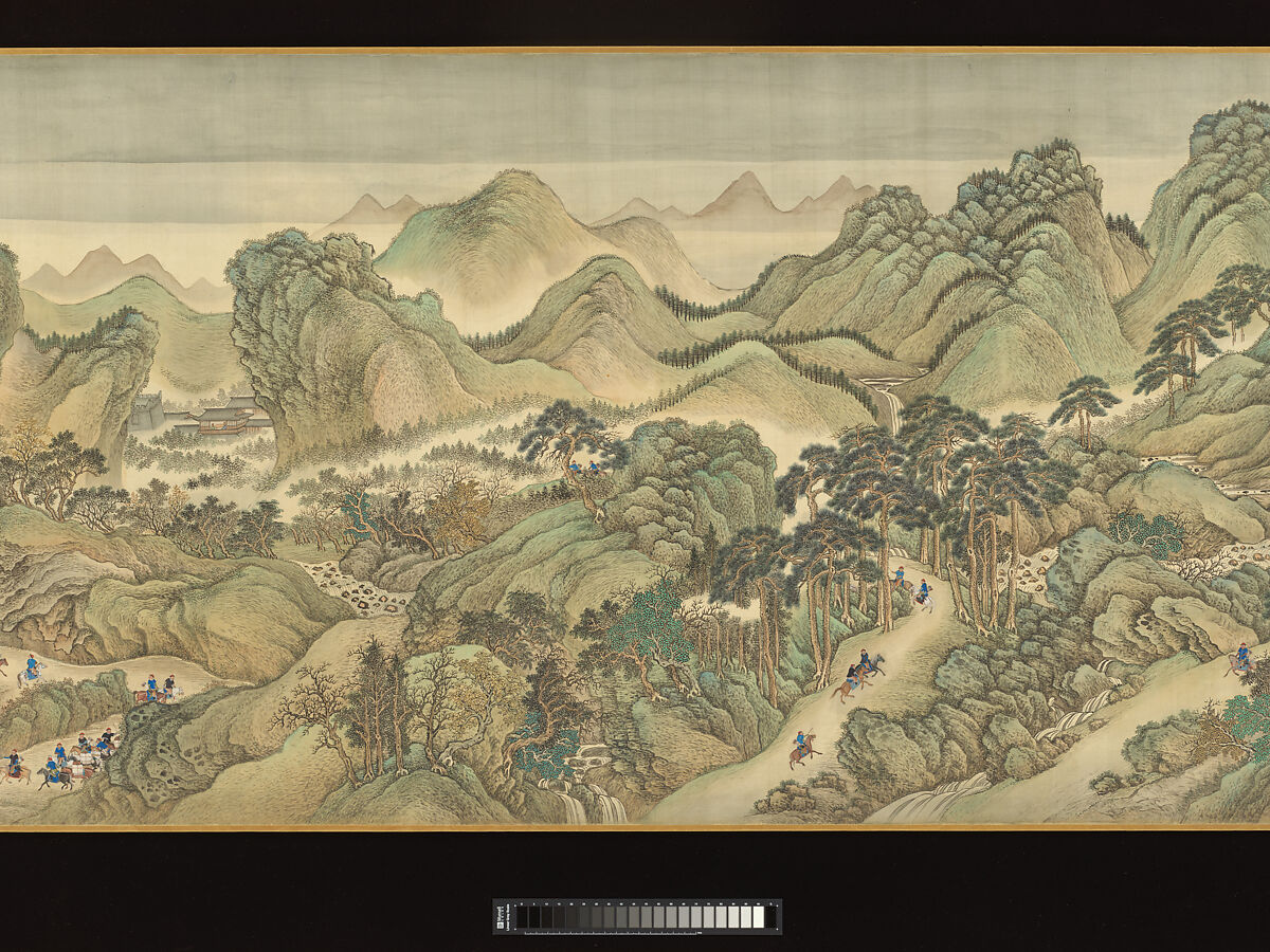 【康熙南巡図（巻三: 濟南至泰山）巻　The Kangxi Emperor's Southern Inspection Tour, Scroll Three: Ji'nan to Mount Tai】中国‐清時代‐王翬