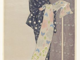 【夏装の娘　Jonge vrouw in een zomer kimono】大正時代‐橋口五葉