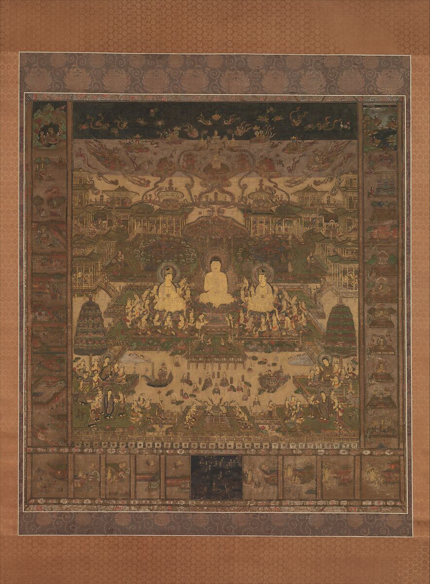【當麻曼荼羅図　 Taima Mandala】南北朝時代