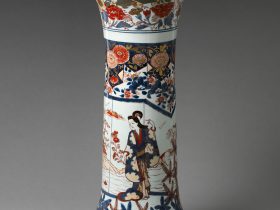 【ランペット型花瓶　Vase in Trumpet Shape】江戸時代‐有田焼、伊万里焼