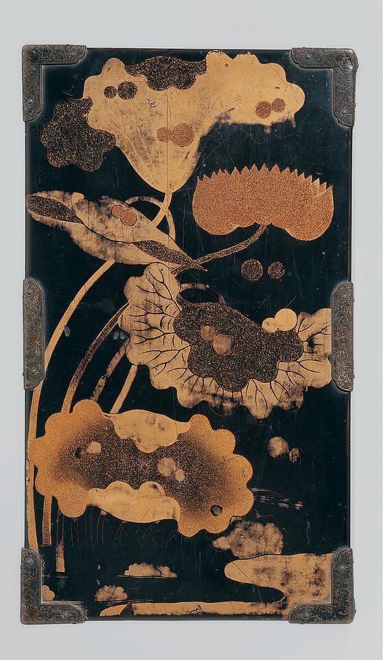 【蓮池蒔絵経箱　Sutra Box (Kyōbako) with Lotus Pond】江戸時代