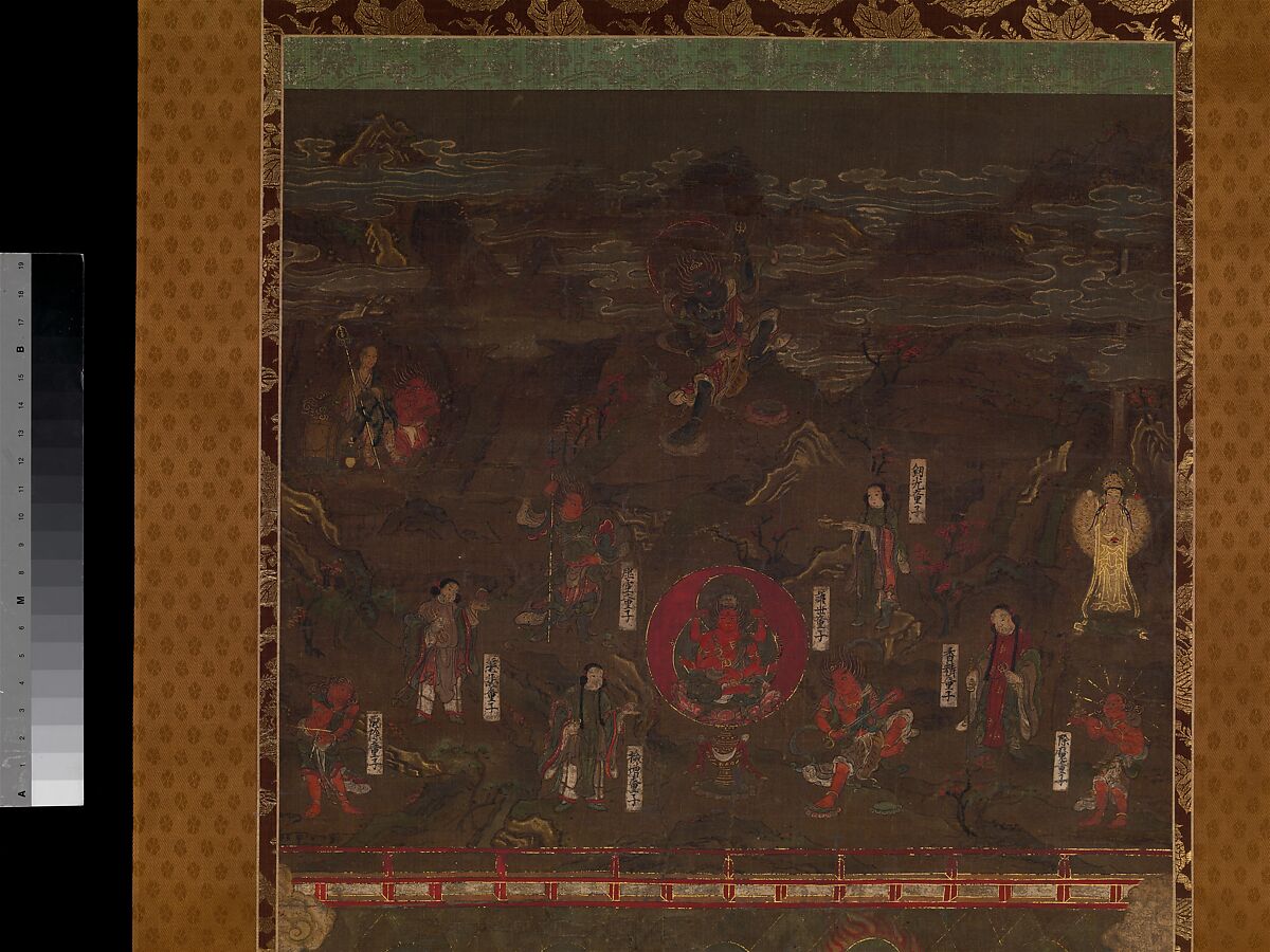 【熊野曼茶羅図　Mandala of Kumano Shrine】南北朝時代