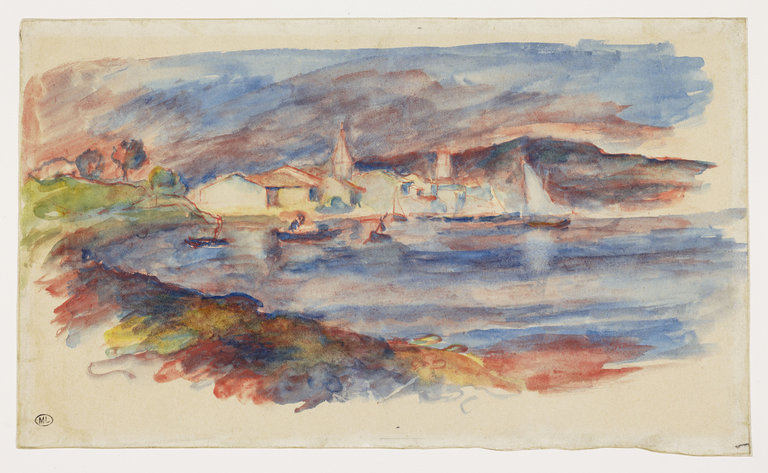 【漁村　Village de pêcheurs】フランス画家ピエール・オーギュスト・ルノワール（Pierre Auguste Renoir）‐印象派