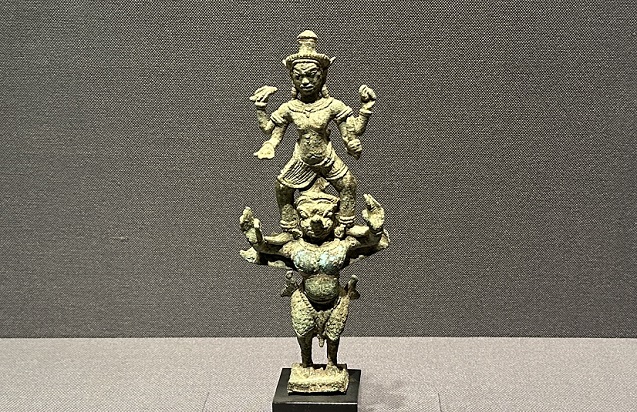 【ヴィシュヌとガルダ像】カンボジア-アンコール時代12〜13世紀-青銅－常設展－東京国立博物館－東洋館