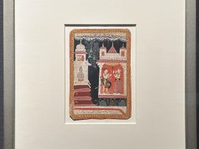 【口論する男女】インド-マールワー派|17世紀後半|紙に水彩－常設展－東京国立博物館－東洋館