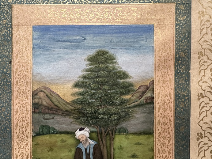 【木の下で思索する托鉢の聖者】インド-ムガル派||17世紀中頃|紙に水彩－常設展－東京国立博物館－東洋館
