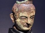 【如来像頭部】中国・ホータン|3~4世紀|銅造鍍金－常設展－東京国立博物館－東洋館