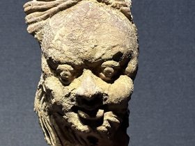 【供養者像頭部】中国・トゥムシュ|6〜7世紀|塑造－常設展－東京国立博物館－東洋館