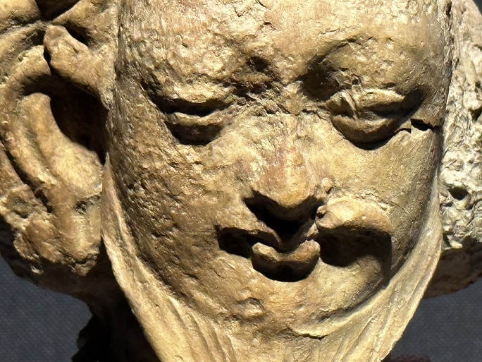 【供養者像頭部】中国・トゥムシュ|6〜7世紀|塑造－常設展－東京国立博物館－東洋館
