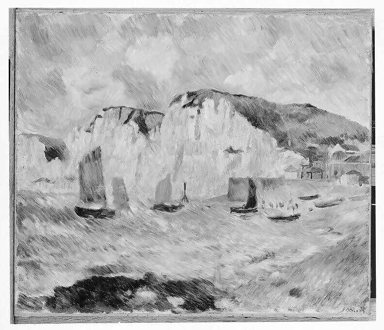 【海と崖　Sea and Cliffs】フランス印象派画家ピエール＝オーギュスト・ルノワール（Pierre-Auguste Renoir）