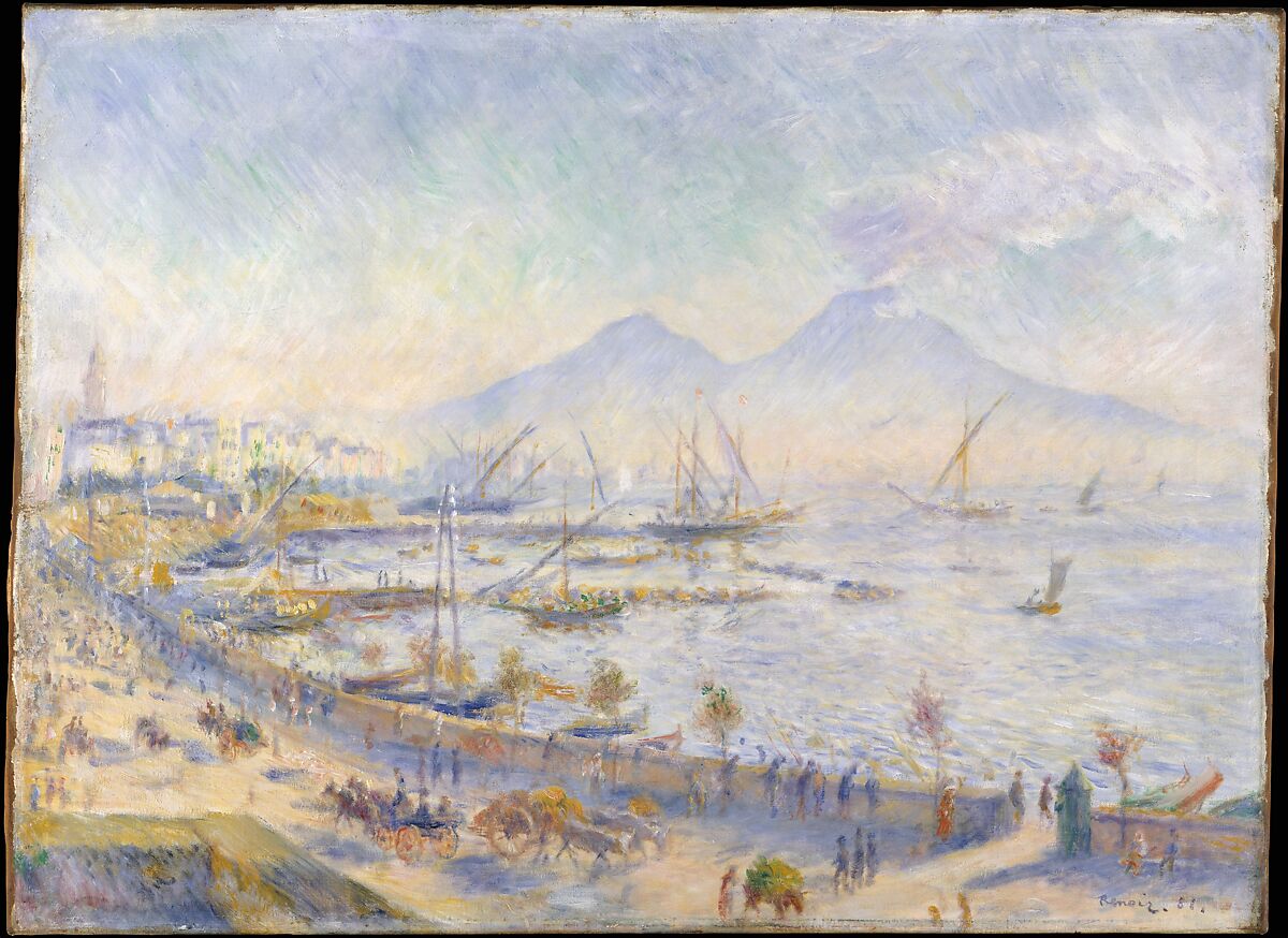 【ナポリ湾　The Bay of Naples】フランス印象派画家ピエール＝オーギュスト・ルノワール（Pierre-Auguste Renoir）