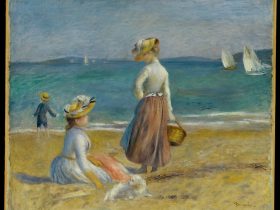 【浜辺の姿　Figures on the Beach】フランス印象派画家ピエール＝オーギュスト・ルノワール（Pierre-Auguste Renoir）