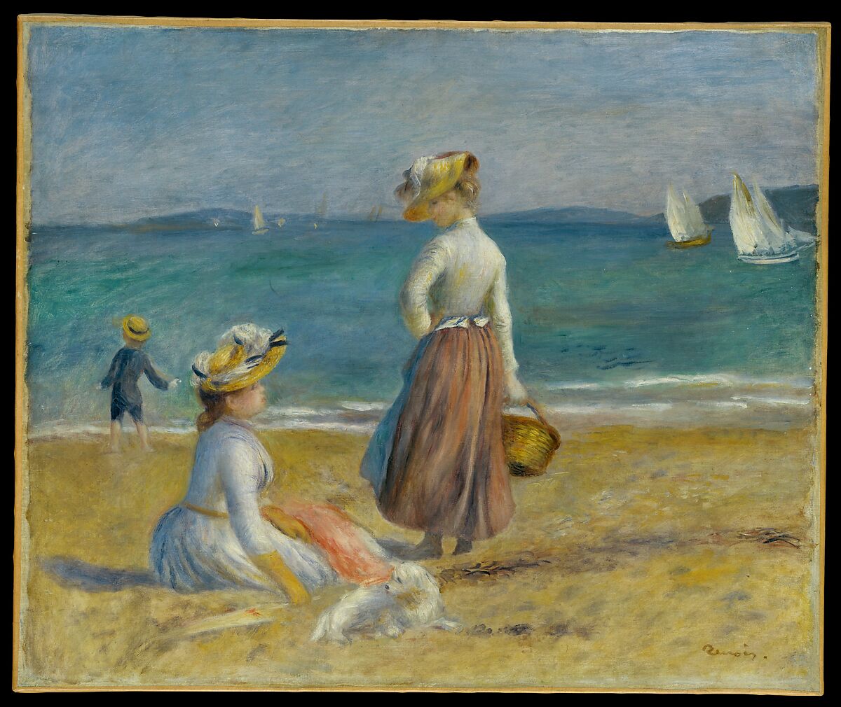 【浜辺の姿　Figures on the Beach】フランス印象派画家ピエール＝オーギュスト・ルノワール（Pierre-Auguste Renoir）
