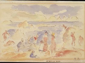【ビーチの風景　Beach Scene】フランス印象派画家ピエール＝オーギュスト・ルノワール（Pierre-Auguste Renoir）