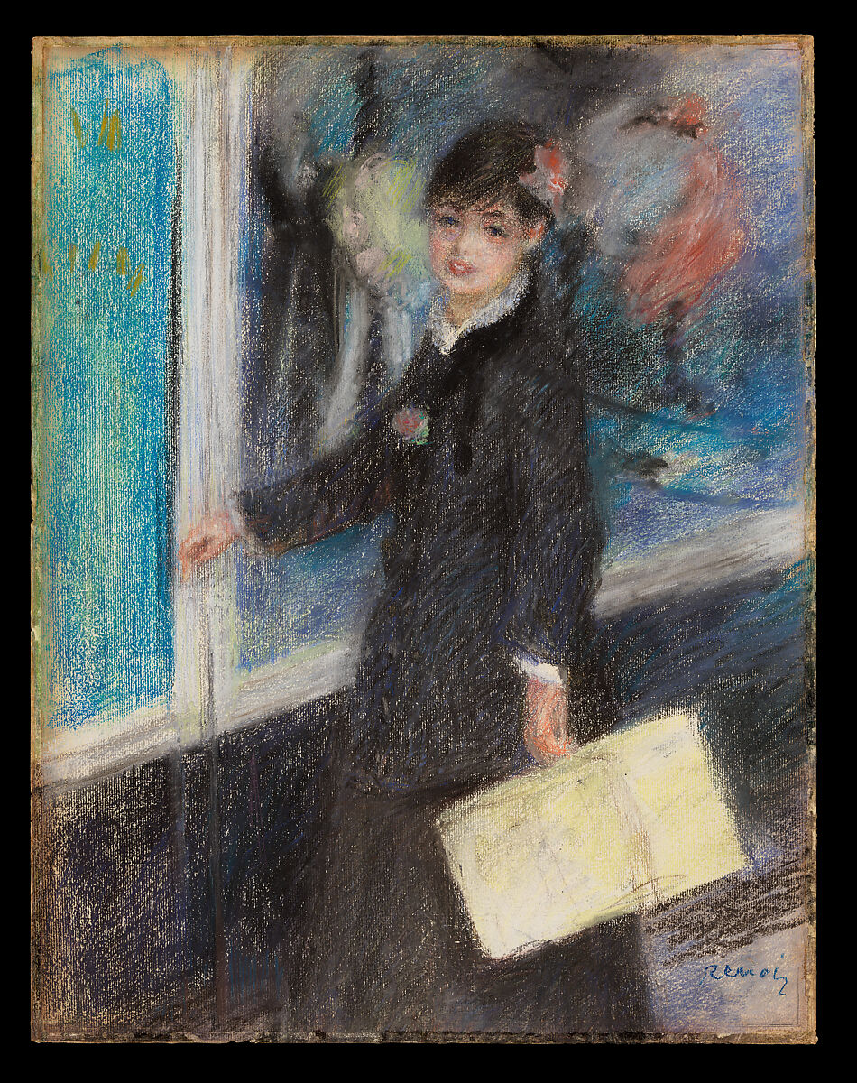 【帽子職人　The Milliner】フランス印象派画家ピエール＝オーギュスト・ルノワール（Pierre-Auguste Renoir）
